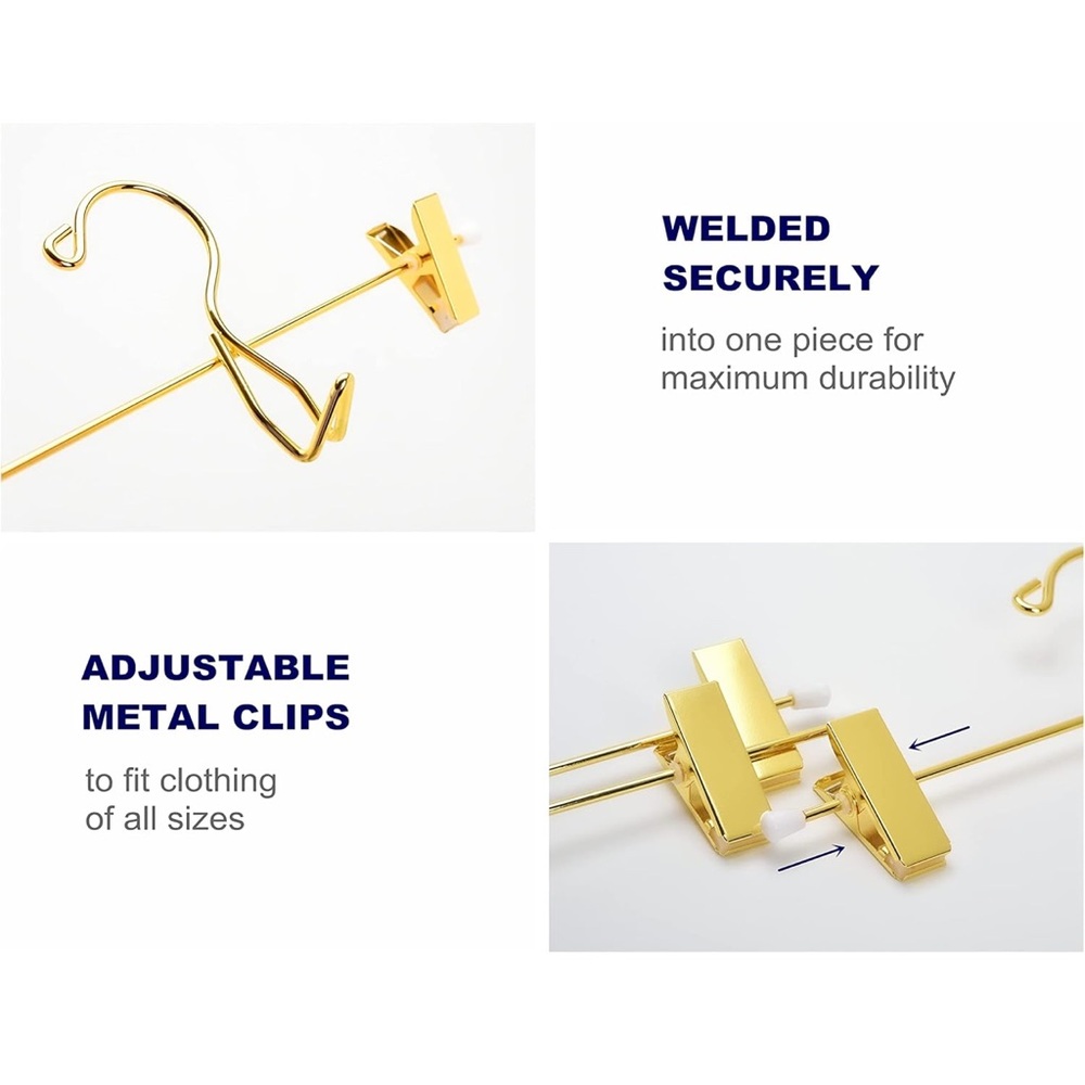 🔟 Gold Metal Hangers Set - Picture 8 of 8